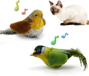 Cat Toys Chirping Bird 2 Pcs